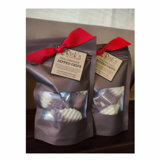 potato chips - dark chocolate dipped by nardello's chocolates & confections formerly rick's