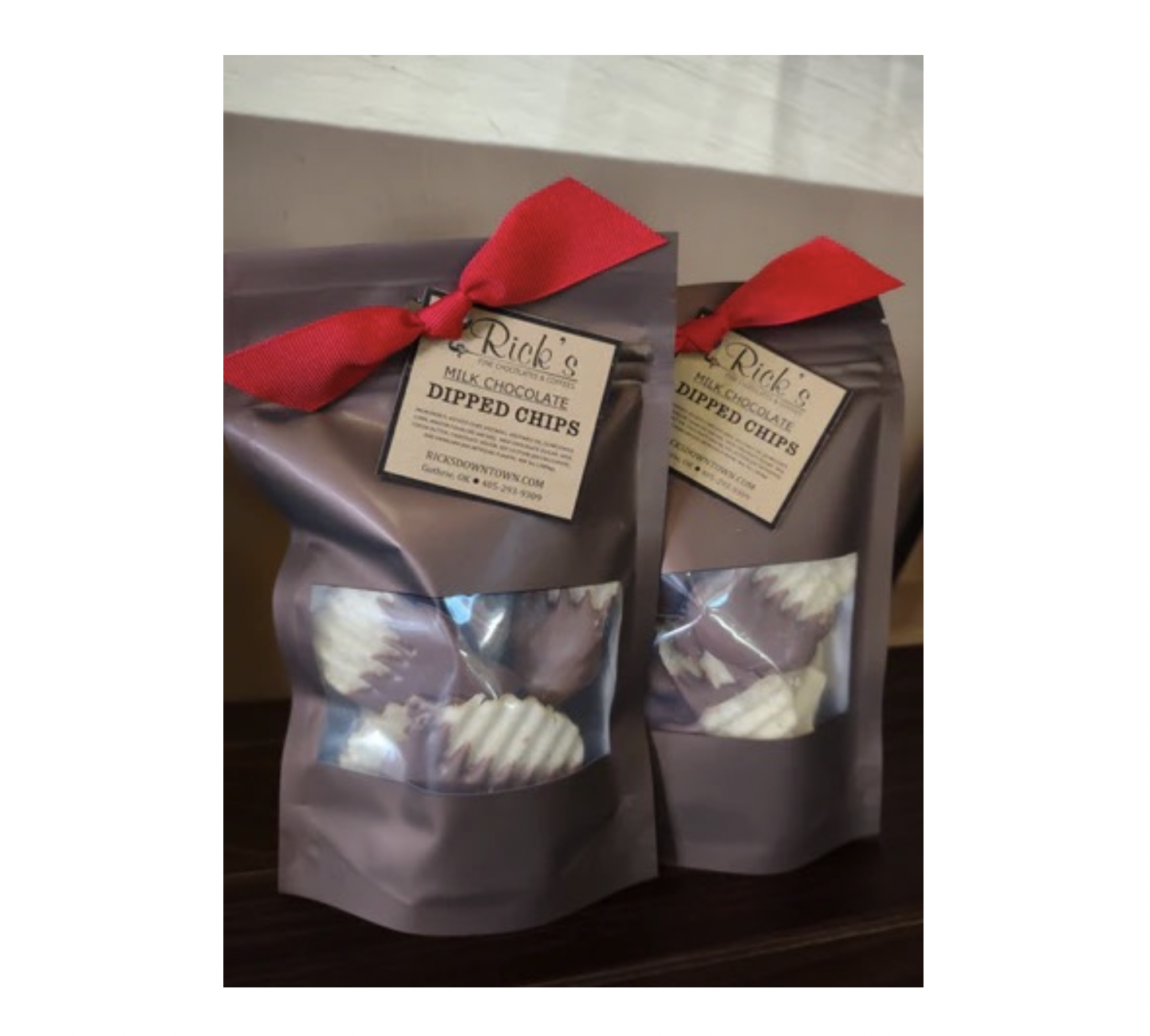 potato chips - dark chocolate dipped by nardello's chocolates & confections formerly rick's