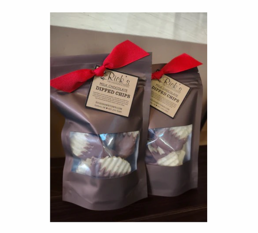 potato chips - dark chocolate dipped by nardello's chocolates & confections formerly rick's