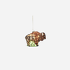 Ornament | 3D Glass | Buffalo/Bison | 4.5"