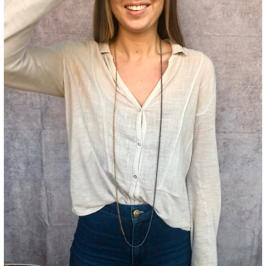 necklace - beaded color pop by baizaar