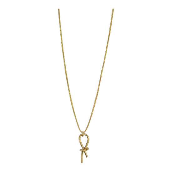 necklace - knot pendant by brass sand