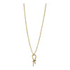 necklace - knot pendant by brass sand