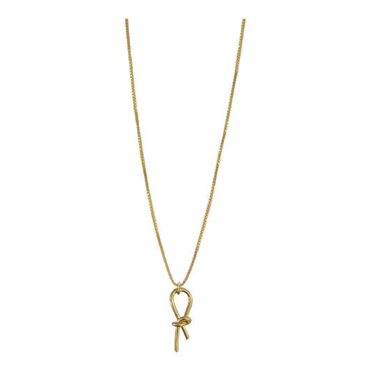 necklace - knot pendant by brass sand