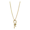 necklace - knot pendant by brass sand