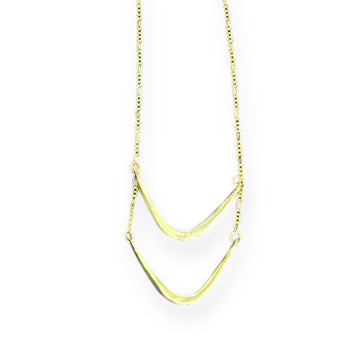 necklace - layered valley - gold plated by tilly doro