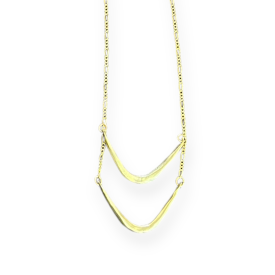 necklace - layered valley - gold plated by tilly doro