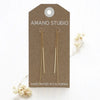 earrings - needle & thread - 24k gold plate by amano studio