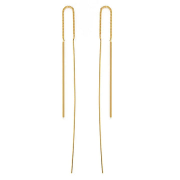 earrings - needle & thread - 24k gold plate by amano studio