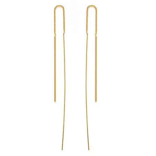 earrings - needle & thread - 24k gold plate by amano studio