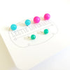 stud earrings - tiny lucite set by leetie lovendale