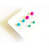 stud earrings - tiny lucite set by leetie lovendale