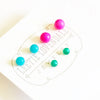 stud earrings - tiny lucite set by leetie lovendale