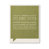 x-Card|Funny|Free-Range Chicken