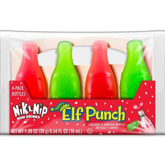 candy - nik-l-nip - elf punch - cherry & green apple by redstone foods inc