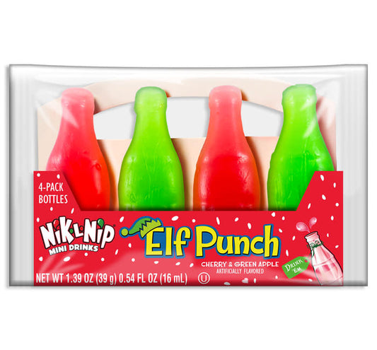 candy - nik-l-nip - elf punch - cherry & green apple by redstone foods inc