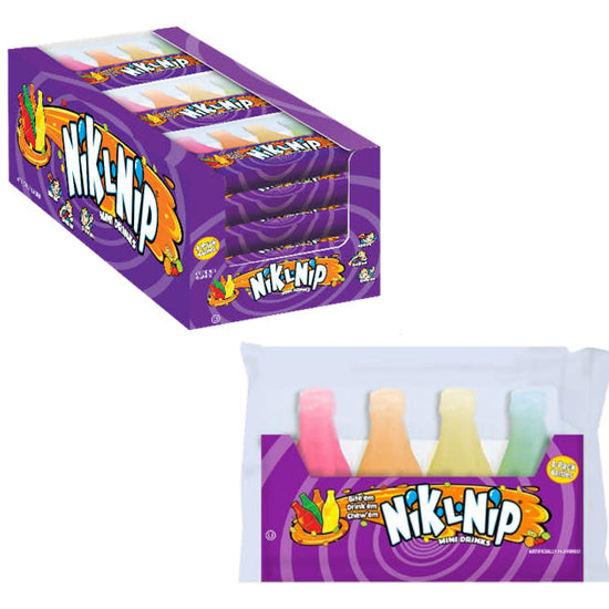 candy - nik-l-nip - wax bottles - 4-pk by redstone foods inc