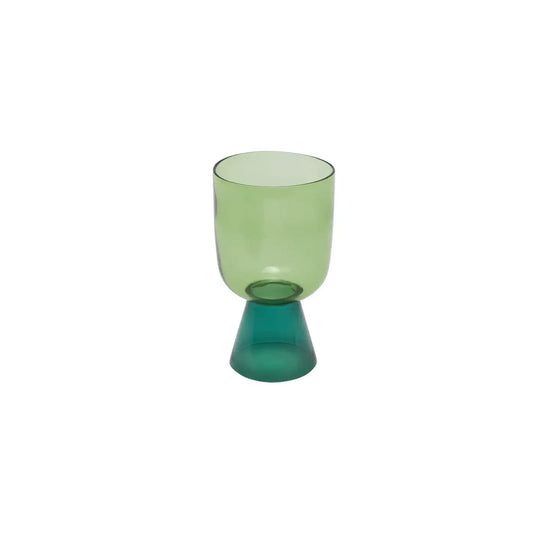 glass tumbler - niko tall - teal + green by be home