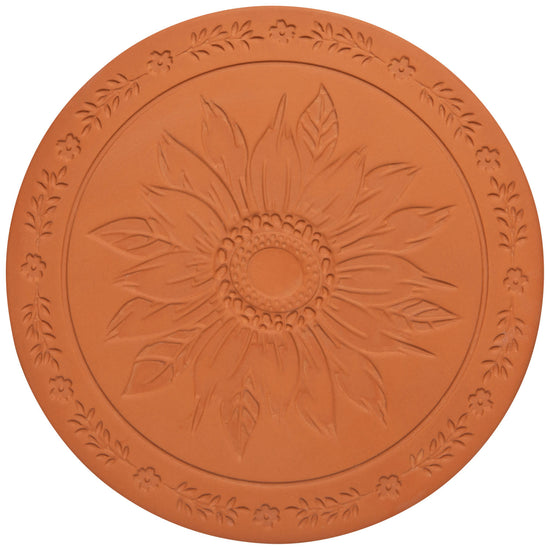 bread warming stone - sunflower splendor terracotta by now designs