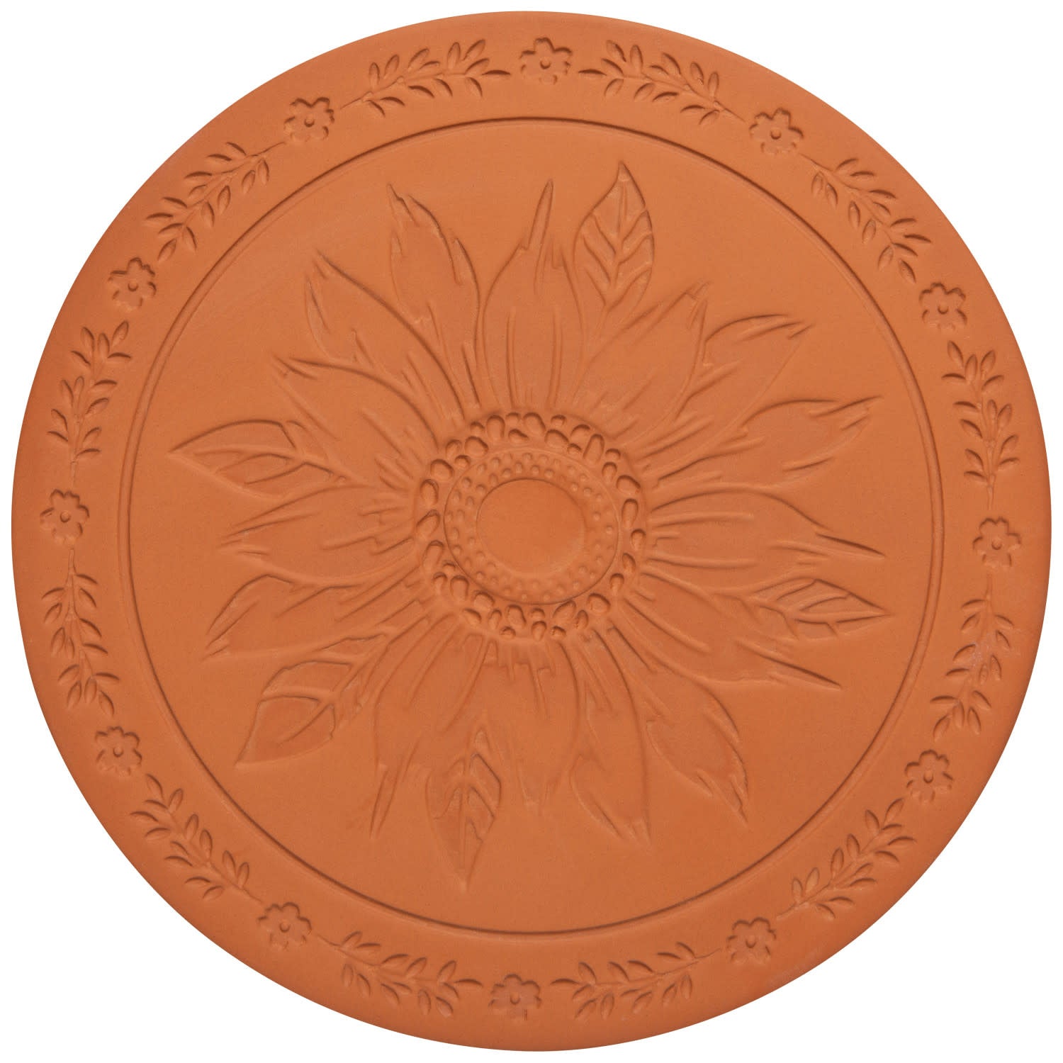 bread warming stone - sunflower splendor terracotta by now designs