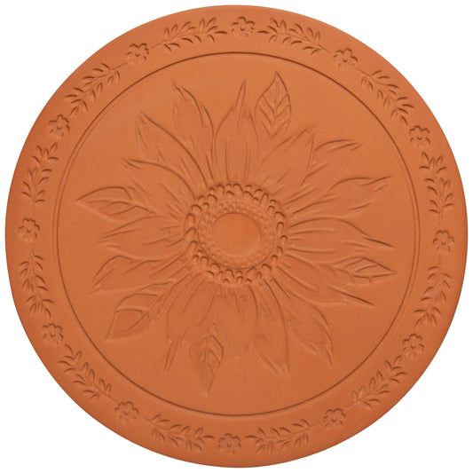 bread warming stone - sunflower splendor terracotta by now designs