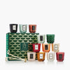 candle gift set - petite pedestal candle - 12 day advent calendar by voluspa