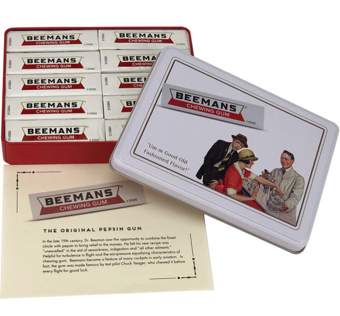 candy - beemans gum - nostalgia tin - 10-pk by redstone foods inc