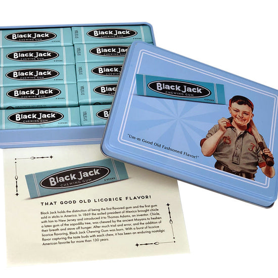 candy - black jack gum - nostalgia tin - 10-pk by redstone foods inc
