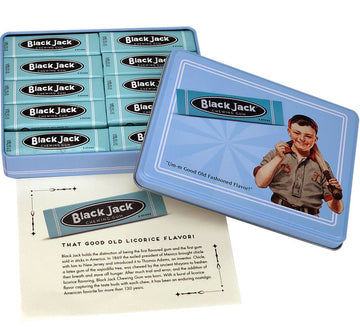 candy - black jack gum - nostalgia tin - 10-pk by redstone foods inc