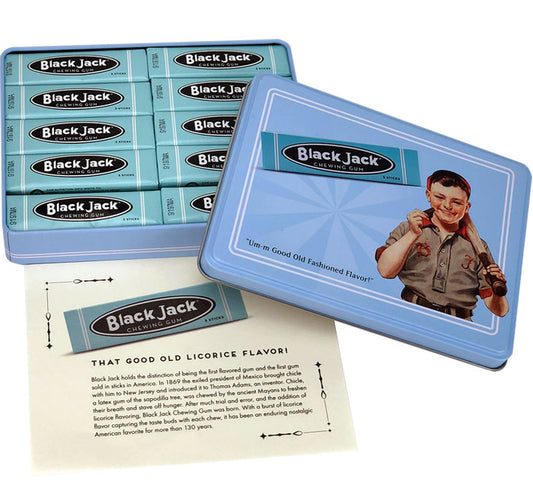 candy - black jack gum - nostalgia tin - 10-pk by redstone foods inc