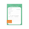 notepad - babysitter checklist by sea urchin studio