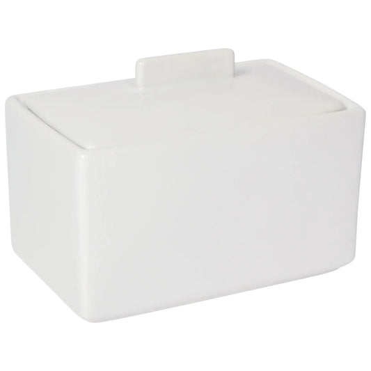 butter dish - white by now designs
