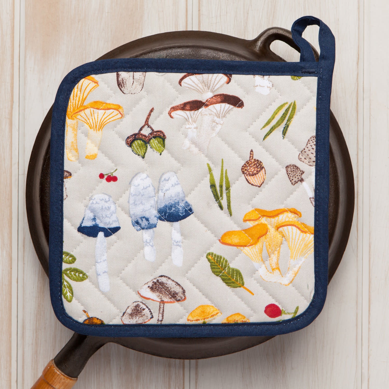 potholder - field mushrooms by now designs