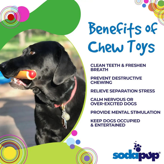 dog toy - nylon hot dog - med/lg by sodapup