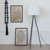 garland - oak wood beads + cotton tassel - black by creative co-op