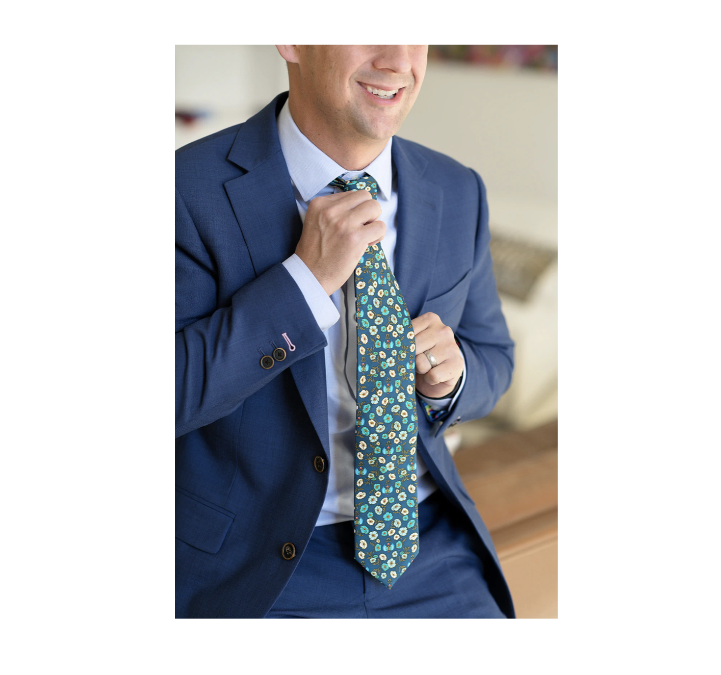 necktie - ocu - legacy floral by william & lauren