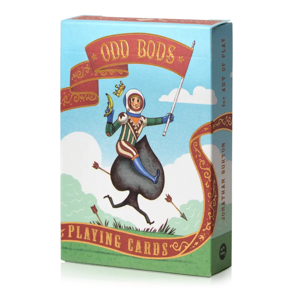 playing cards - odd bods - blue by art of play