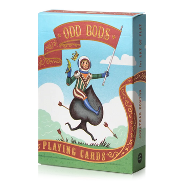 playing cards - odd bods - blue by art of play