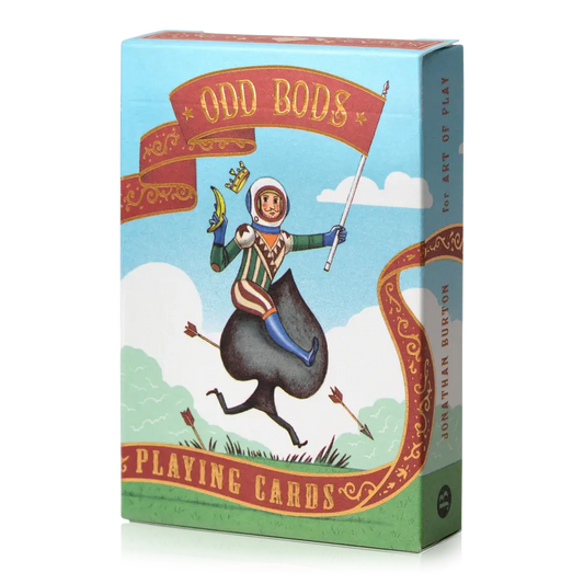 playing cards - odd bods - blue by art of play