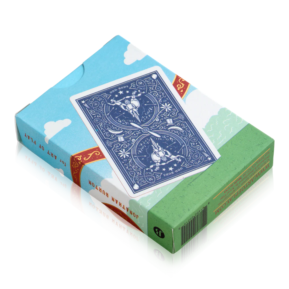playing cards - odd bods - blue by art of play
