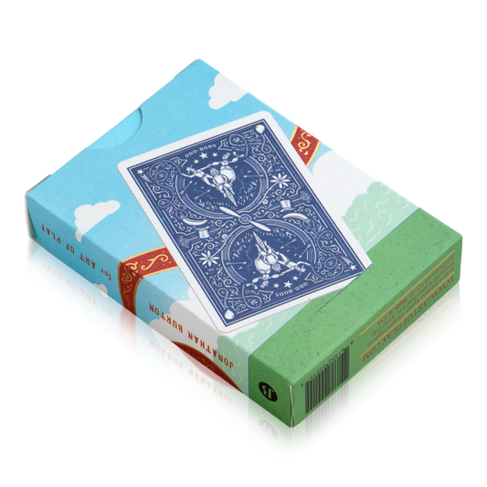 playing cards - odd bods - blue by art of play