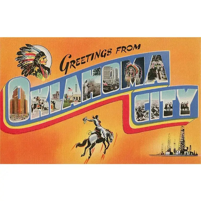 postcard - oklahoma by found image