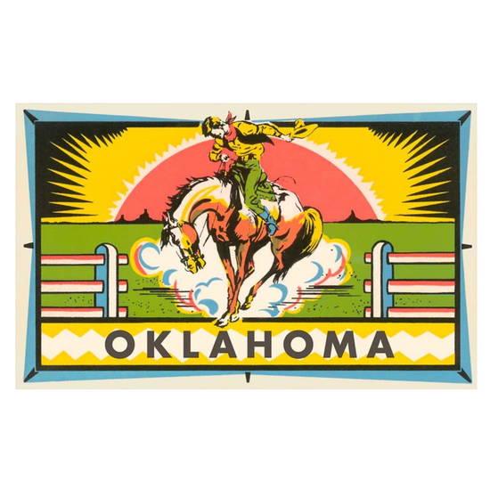 magnet - oklahoma theme by found image