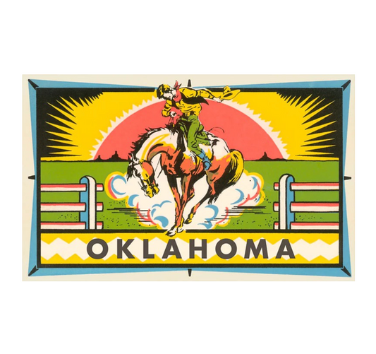 magnet - oklahoma theme by found image
