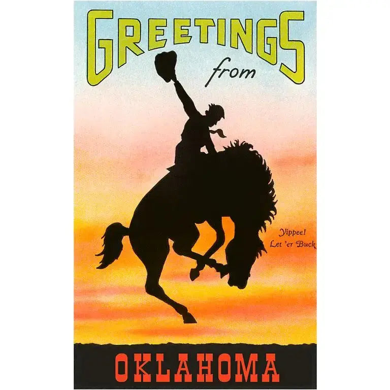 postcard - oklahoma by found image