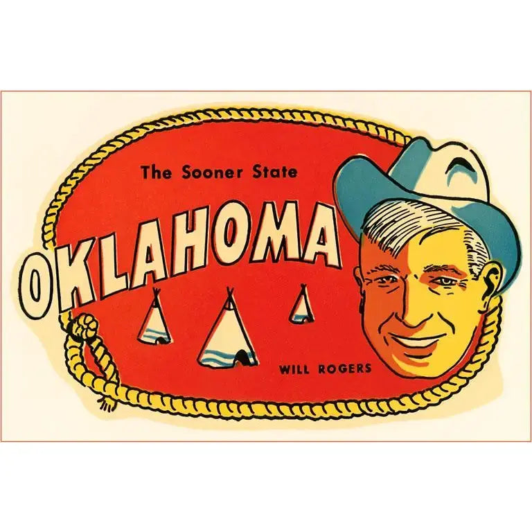 postcard - oklahoma by found image