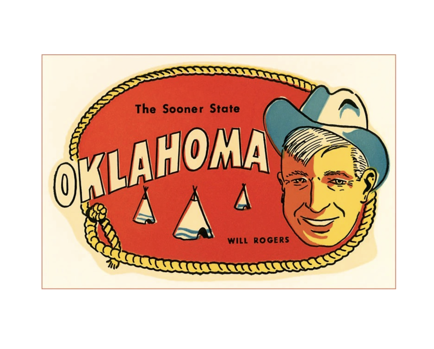 magnet - oklahoma theme by found image