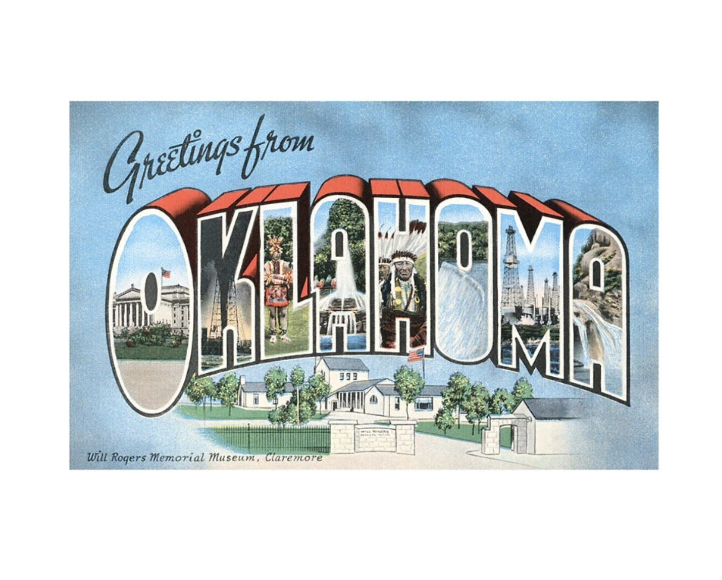 magnet - oklahoma theme by found image