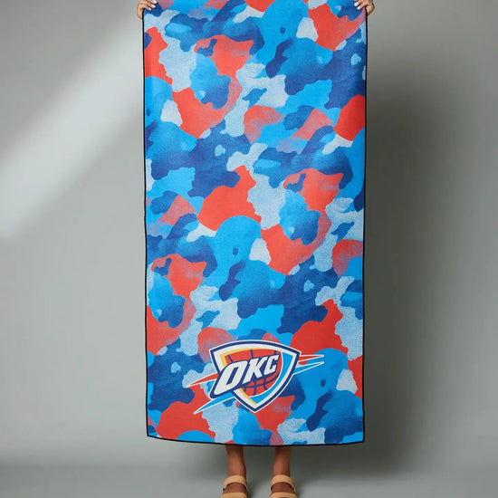 beach towel - okc thunder - 3 styles by geometry house