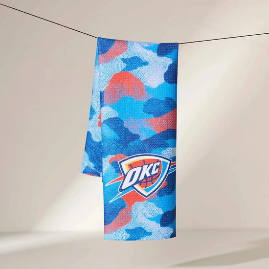 tea towel - microfiber - okc thunder by geometry house